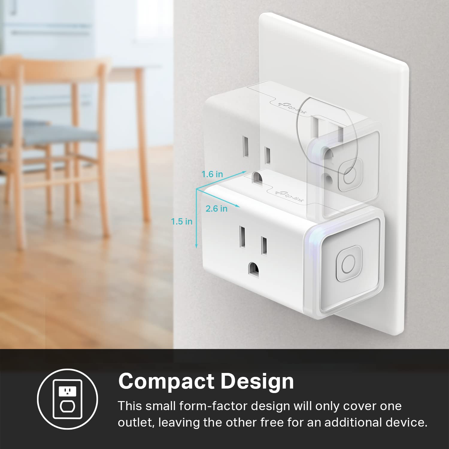 Kasa Smart Plug Mini 15A